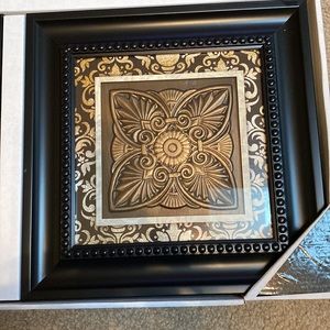 Three piece set - home Decor Wall Art. New in box.